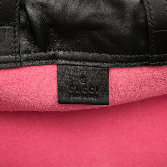 GUCCI Authentic Black Leather Backpack